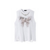 Custom men's summer vests oversized loose heavyweight 100% cotton butterfly print large pattern distress sleeveless tees