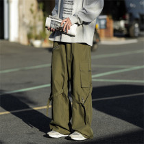 Customized men's skateboard trend loose pants multi-pocket multi-color heavyweight cargo pants