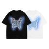 Custom men's star denim patch embroidery short sleeve summer skateboard oversized Tees