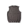 Custom men's summer hip hop vests oversized loose heavyweight 100% cotton distress washed  vests