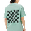 Custom men's 100% cotton skateboard t shirts heavyweight men's trendy checkerboard printed round neck high qulity T-shirts