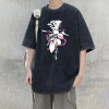 Custom pure cotton vintage premium acid wash hip hop tshirt streetwear heavyweight mens t-shirt print logos