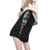 Custom men's embroidered patchwork French terry shorts loose sports casual shorts