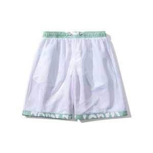 Custom men's summer beach quick dry shorts cool print monogram double casual shorts