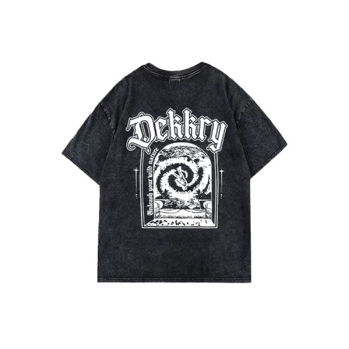 Custom Premium Acid Wash Tshirt Streetwear Heavyweight Men Boxy Acid Wash T-Shirt Graphic