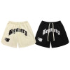 Custom street style multi-color fuzzy embroidered letters sports basketball baggy shorts for men