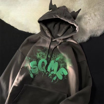 Custom OEM new design 100% cotton fleece pullover graphic puff printing sweatshirt mens hoodies