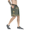 Custom men's bulk shorts embroidery logo towel shorts beach vintage acid washed denim fabric shorts