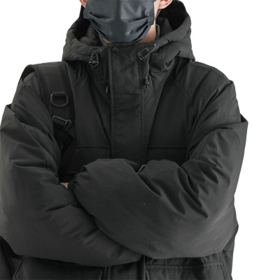 Jackets manufacturer | Men outdoor multi-pocket jacket | Thicken hooded jacket | Winter blank jacket