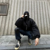 Custom ninja double zipper high street hooded jackets men's tide punching jackets