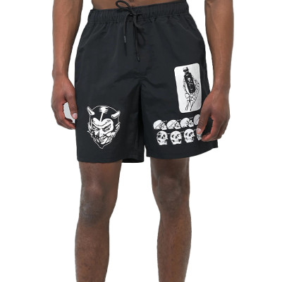 Custom Logo Sports Sublimation Print Trendy Style Polyester Basketball Casual Elastic Gym Running Men Shorts