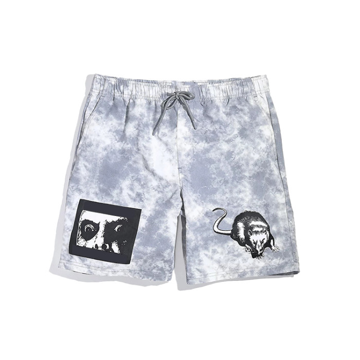 Custom good quality fitness sport shorts mesh breathable tie dye custom men shorts loose plus casual beach board shorts