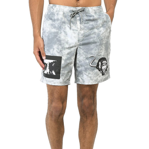 Custom good quality fitness sport shorts mesh breathable tie dye custom men shorts loose plus casual beach board shorts