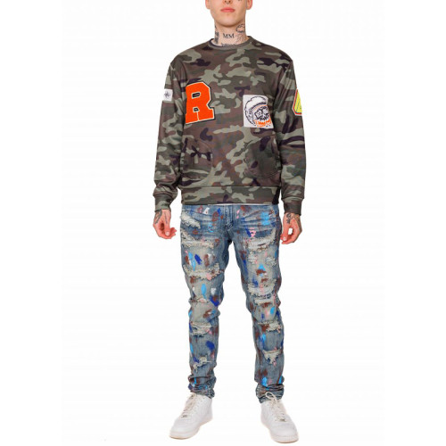 Custom High Quality Camo Hoodie Fashion Casual Teenage Adult Sweater Pullover Unisex Hoodie Sweatshirts