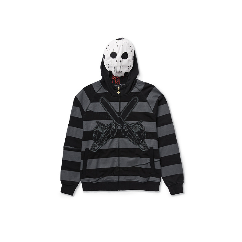Custom men's fuzzy embroidered pattern hoodies