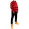 Custom Striped zipper hoodies for men's with pouch pocket sweatshirts winter men zip up hoodies