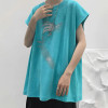 Custom multi-color pure cotton acid wash graphics dgt print vintage men's sleeveless T-shirt