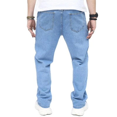 Pants manufacturer | Loose fit stacked pants | Mens embroidery pants | Vintage washed denim pants