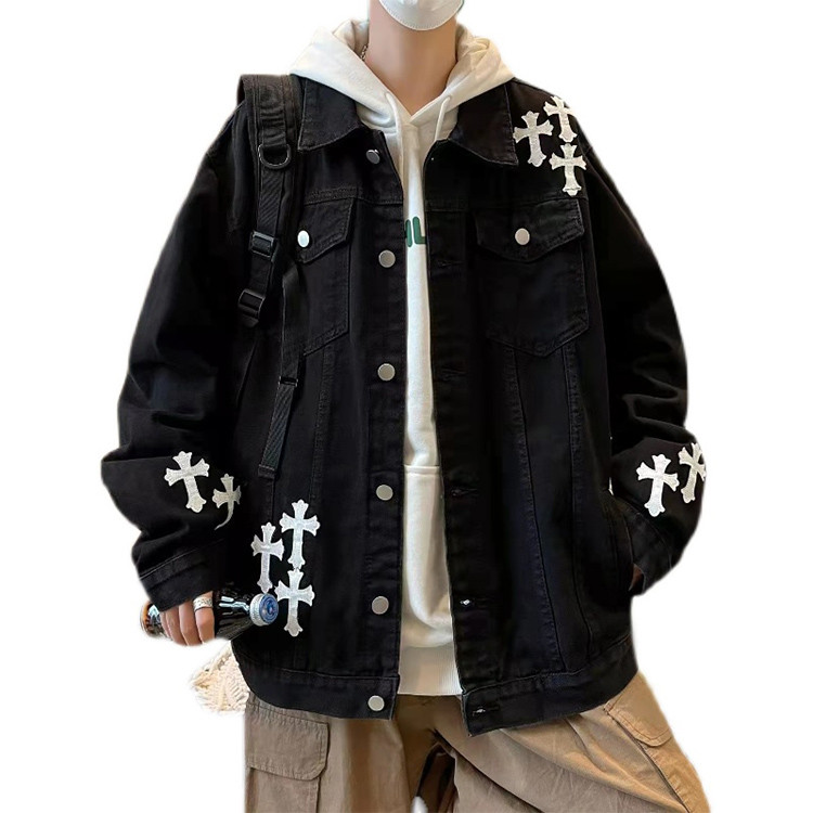 men's trendy racing jacket biker baseball suit jackets