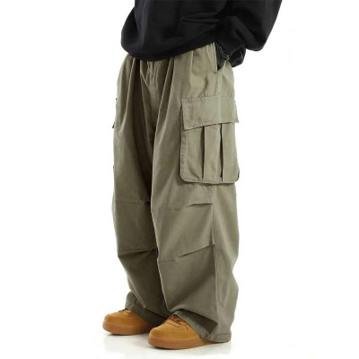 Custom Cargo Pants Men Multi Pockets Fitness Pants Men Sports Both SIdes Pocket Streetwear Casual Pants