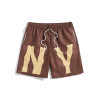 Custom Print Letter Brown Blue Shorts Utility Pants 2 Side Pockets Summer Plus Size Men string Shorts