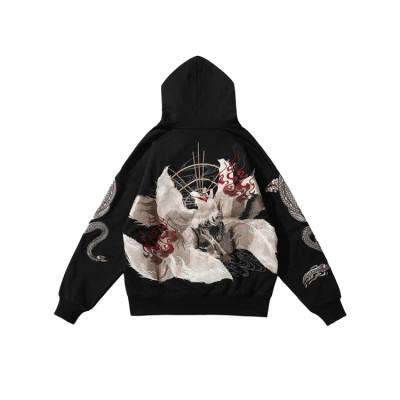 Custom streetwear hoodies design unisex full zip up hoodies embroidery oversized 3d logo hoodies men
