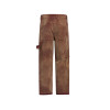 Custom OEM patchwork color block nylon cotton canvas double knee casual pants for men