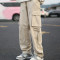 Custom multi-color pocket loose wide leg slacks skateboard design cargo pants for men