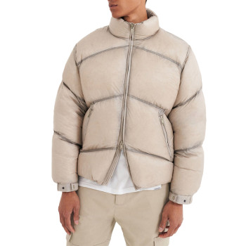 Custom men's jackets short down windproof thickened winter wool blend Jackets puffer Jackets