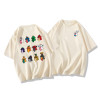 Custom Men's summer 100% cotton multi pattern printed short sleeve comfortable terry tshirts