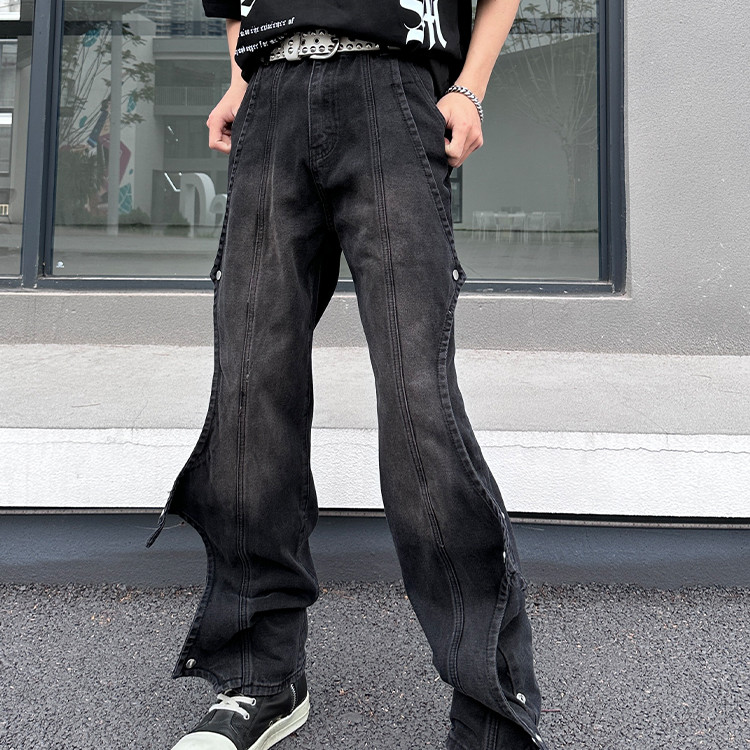 Custom Men's trendy bat wing pants Hip Hop jeans pants