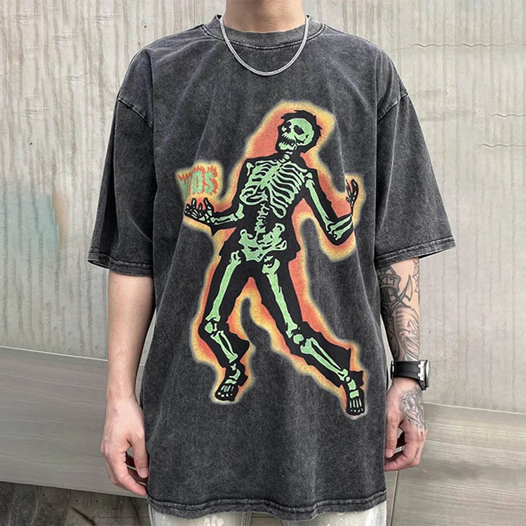  men's loose digital printed T-Shirts