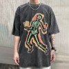 Custom acid wash t-shirts streetwear heavyweight men's loose digital printed T-Shirts