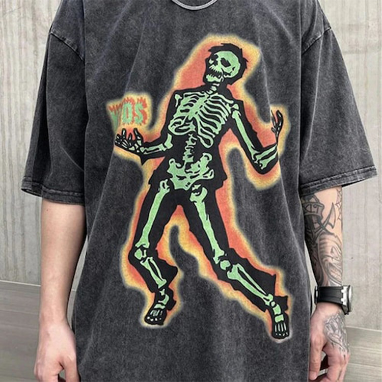  men's loose digital printed T-Shirts