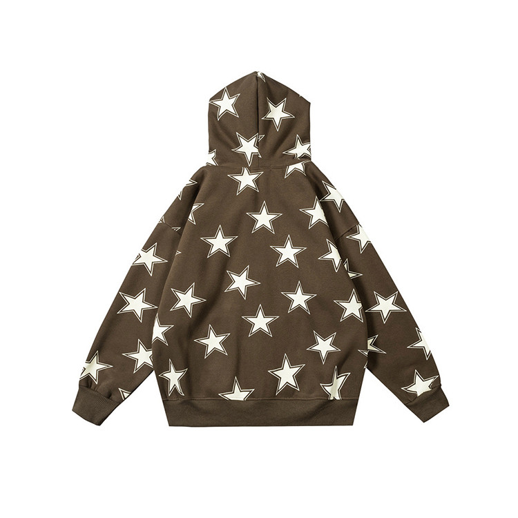 Custom stars logo oversized hoodies