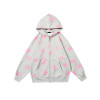 Custom stars logo oversized hoodies thick OEM high quality wholesale digital printed zip-up hoodies