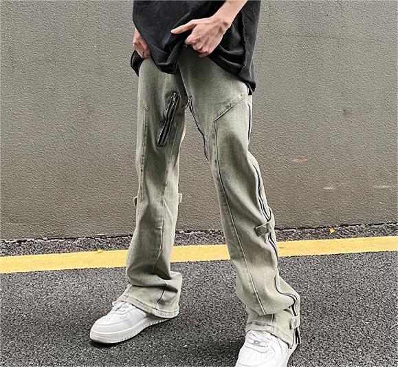 Custom popular soft high street fashion mens denim jeans