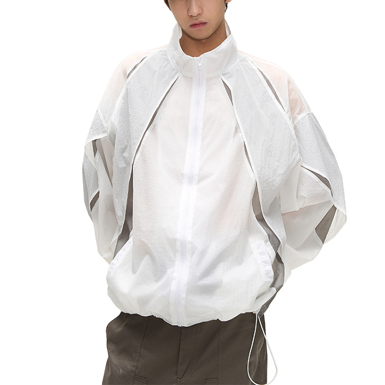 man mesh lined windbreak light weight jacket