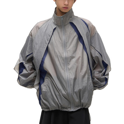 Jackets manufacturer | Mens mesh lined jackets | Colorblock jacket | Light weight windbreaker jacket