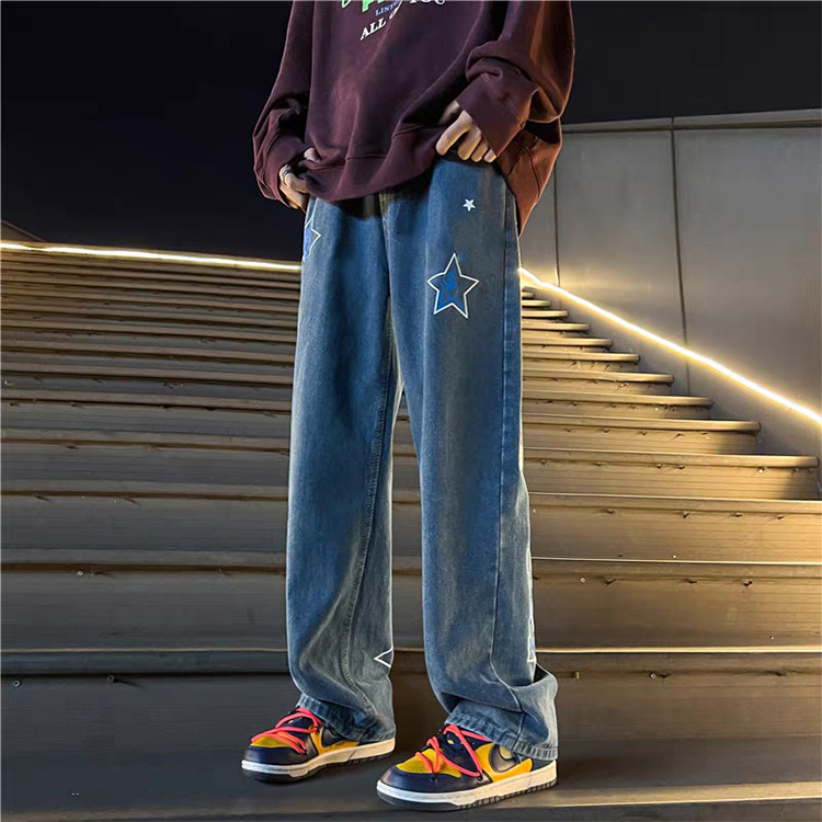 Custom 2023 screen prited high quality jeans