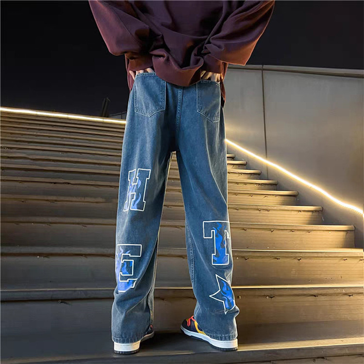 Custom 2023 screen prited high quality jeans