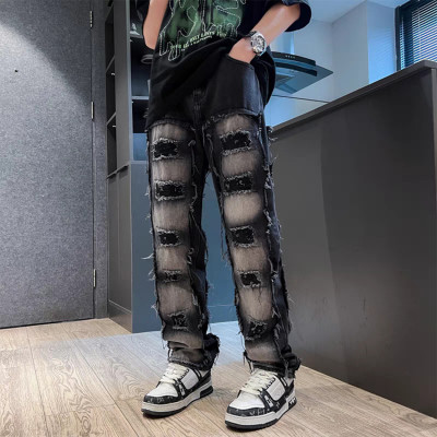 Pants manufacturer | Mens summer new design pants |  Denim pants | Patchwork pants | Washed pants