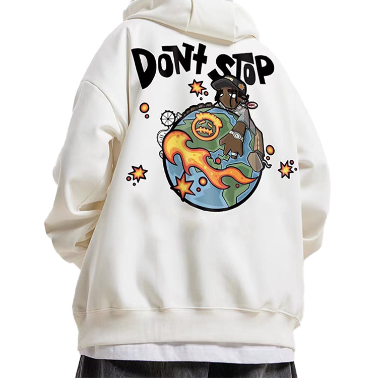 Custom colorful stamping logo casual graphic hoodies