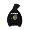 Custom colorful stamping logo casual graphic hoodies crew neck pullover cartoon warm hoodies