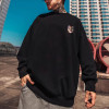 Custom Chinese element lion dance pattern sweatshirt round neck pullover warm and comfortable Hoodie