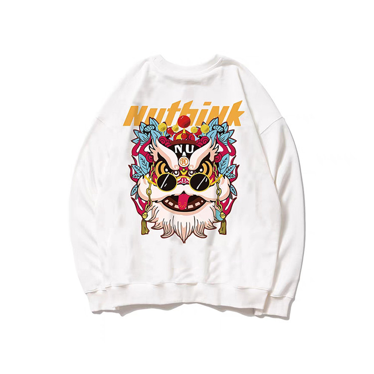 Custom Chinese element lion dance pattern sweatshirt