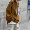 Custom high quality 100% cotton vintage wash to do old printed hoodie logo fleece Men's hoodies