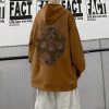 Custom high quality 100% cotton vintage wash to do old printed hoodie logo fleece Men's hoodies