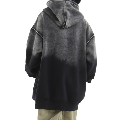 Hoodies manufacturer | Mens winter thicken hoodie | Street wash hoodie | Patch embroidery zip hoodie