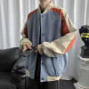 Custom colorblocking baseball men's spring nylon thin loose casual versatile jacket for youth